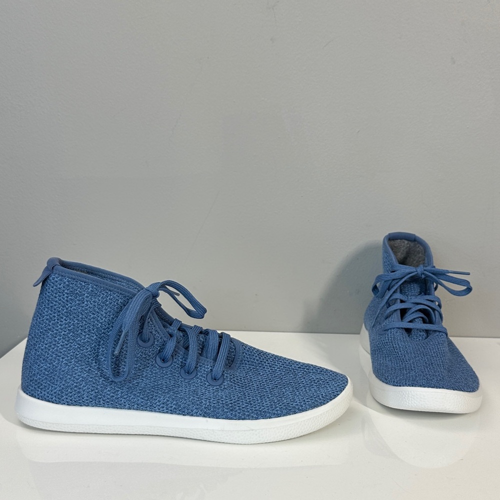 Allbirds Men’s Tree Toppers Nikau Saphire (White Sole) Size 10